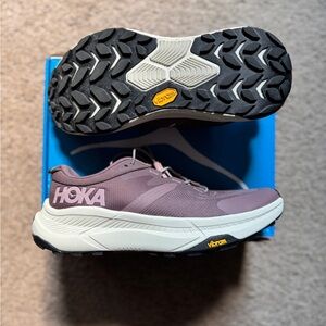 Hoka Women's Transport Sneakers - Mauve and White